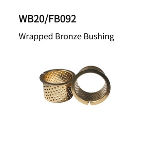 Bague en bronze à bride WB20 FB092 <span class=keywords><strong>CuSn8P</strong></span>, conception à trou traversant, manchon à bride haute charge 120MPa pour joint de liaison d'excavatrice et de tracteur - Product Image 3