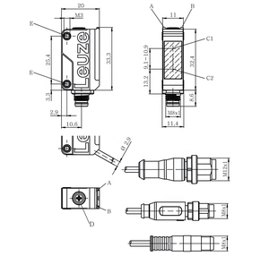 Sensores difusos energéticos originales Leuze ET5B/2 50147992 ET5BI/4 ET5BI/2 ET5B/4 - Product Image 5
