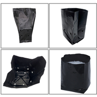 Sacs de culture en plastique PE, sacs de culture noirs respirants et perméables à l'environnement, Pots de culture de semis, sac Anti-UV