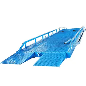 Portable Hydraulic Loading Platform Dock Yard Truck Ramp Lift Tables For Vehicle Loading