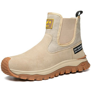 Zapatos de Seguridad para Hombre, Botas de Trabajo para Soldador, Antiaplastamiento, Puntera de Acero, Cuero Antipinchazos, Corte Alto en el Tobillo - Product Image 1