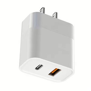 20W USB C Wall Charger Block Dual Port PD <b>Power</b> <b>Adapter</b> Fast Charging Block for Mobile Phones - Product Image 1