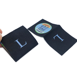 Custom Logo Neck Size Woven Labels Center Fold Woven Label Tag for Clothing - Product Image 5