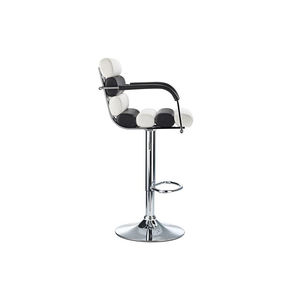 Kursi <span class=keywords><strong>Bar</strong></span> Putar Heavy Duty dengan Pengaturan Tinggi <span class=keywords><strong>Gas</strong></span> Lift, Sandaran Tangan, Jok Berlapis, Rangka Kokoh untuk Hotel, <span class=keywords><strong>Bar</strong></span>, Restoran - Product Image 2