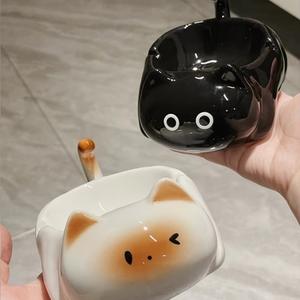 Disegno creativo del fumetto posacenere del <span class=keywords><strong>gatto</strong></span> High-End personalizzato Logo di vetro attrezzature da fumo in ceramica prezzo all'ingrosso - Product Image 5