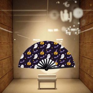 พัดไม้ไผ่แบบดั้งเดิมขนาด 33 ซม. ผ้าเพ้นท์ลายประวัติบริษัท ลำดับเวลาประวัติศาสตร์บริษัท ของที่ระลึกพนักงาน ศิลปะพื้นบ้าน ความรัก - Product Image 4