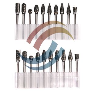 Fresa de carburo de tungsteno con vástago de 1/8 ", 10 Uds., herramientas <span class=keywords><strong>Dremel</strong></span> de corte de diamante doble con molienda eléctrica compatible con OEM - Product Image 2