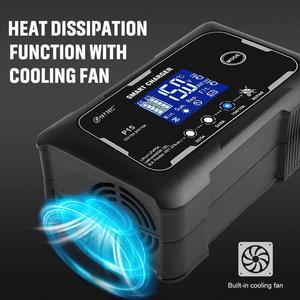 Nuevo cargador de batería de coche HTRC 15A 12V/15A 24V/10A cargador inteligente para plomo-ácido PB LiFePO4 cargador automático de motocicleta de 7 etapas - Product Image 2