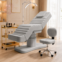 Lit de beauté électrique de luxe à 3 moteurs, table de massage facial réglable, lit de spa pour cils, équipement pour salon de beauté et clinique
