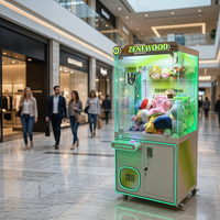 Zenewood Machine à griffes d'arcade en métal, à monnayeur, avec lecteur de billets, Wi-Fi, interface en anglais, garantie 1 an, jouet amusant pour enfants