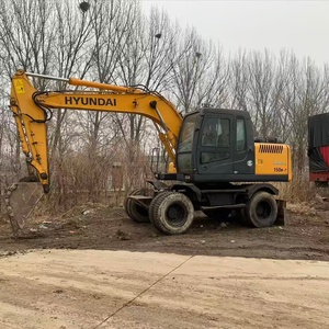 Excavadora de Ruedas Hyundai 150W-7 con Cucharón de Excavación, Peso Operativo de 150 Toneladas, Componente Principal del Motor - Product Image 5