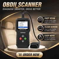 Lecteur de codes de diagnostic automobile OBD2 T200 Noir 24V, scanner de système moteur, effacement des codes de panne, test I/M Ready, outils de diagnostic