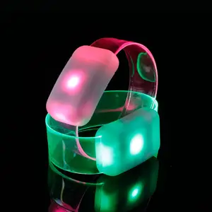 DMX Control LED Bracelet Wristband Illuminated Glow LED Flashing Bracelet For Rave Party