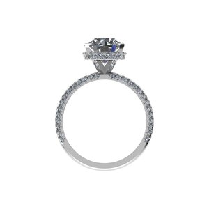 Hot Sale Lab Grown Round Cut Diamond <b>Ring</b> 925 <b>Silver</b> 9kt, 14kt, 18kt Gold Diamond <b>Rings</b> for Women's Engagement <b>Ring</b> - Product Image 5