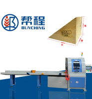 Scie CNC bois triangulaire haute vitesse Coupe transversale avec servomoteur de precision Alimentation automatique