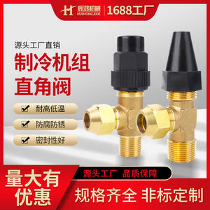 วาล์วปิด-เปิดมุมฉาก Huihong รุ่น DG4, DG8, DG10, DG13, DG16 แบบ FPTT x FPTT ความดันสูง ซีล PTFE สำหรับระบบทำความเย็นและเครื่องปรับอากาศ - Product Image 5