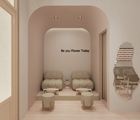 Conception d'intérieur pour salons de manucure et de beauté, service de rénovation commercial sur mesure pour instituts de beauté, décoration minimaliste pour salons de beauté