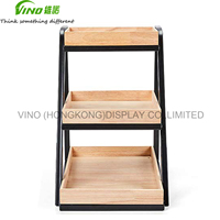 Porte-vêtements sur pied moderne en bois, pliable, éco-responsable, lavable, résistant à l'eau, surface chromée, personnalisable, à 1 étagère