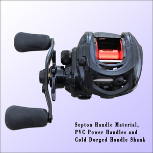 Carretes de Pesca Baitcasting Personalizados 3+1BB 6.4:1 con Carrete de Plástico y Sistema de Freno Estrella <span class=keywords><strong>para</strong></span> Río, Lago y Arroyo - Product Image 4