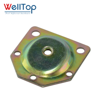 WELLTOP Promotion : Plaque de fixation pour pieds de meubles, support métallique pour pieds de canapé et pieds de table en bois