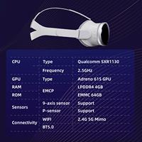 LUNETTES VR Lunettes 3D avancées VR BOX Dispositifs avec contrôle de la tête 3DOF Reconnaissance vocale et gestuelle Consoles de jeu VR