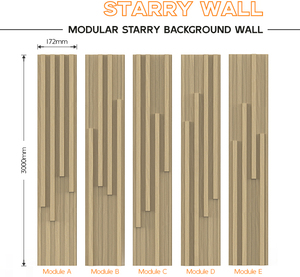 Nhà Máy Giá đầy sao hiệu ứng ánh Sáng Ốp Modular DIY nền tấm Tường <span class=keywords><strong>PVC</strong></span> bao phủ rãnh nội thất chiếu sáng tấm Tường - Product Image 2