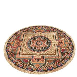Alfombra Redonda de Cachemira de Alta Gama, Estilo Lujoso, Resistente a la Suciedad, Gruesa, para Sala de Estar, Dormitorio, Sofá, Mesa de Centro, Alfombra de Noche - Product Image 5