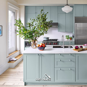 Mueble de Cocina Modular Personalizado con Almacenamiento de Múltiples Cajones y Encimera de Granito, Juego Completo de Muebles de Cocina para Apartamento o Villa - Product Image 4