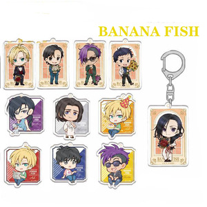 En gros <span class=keywords><strong>Banana</strong></span> <span class=keywords><strong>Fish</strong></span> Cartoon Porte-clés personnalisé Pendentif Charme Acrylique Anime Porte-clés - Product Image 2