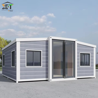 Casas Prefabricadas de Lujo de Alta Calidad, Estructura de Acero, Plegables, Móviles, Pequeñas, Expandibles, Tipo Contenedor, para Hotel o Tienda