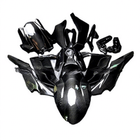 Garde-boue, cache-réservoir et carénage en fibre de carbone sèche pour Kawasaki Ninja 650