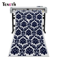 Máquina de Corte de Papel de Alta Precisión Teneth TK-1350 con Práctico Panel de Control Plegable/Plotter de Corte de Vinilo Compatible con