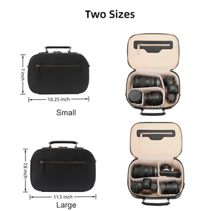 Sac à bandoulière étanche en cuir PU pour appareil photo numérique, sac à bandoulière pour appareil photo reflex numérique Canon - Product Image 3
