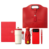 Cadeau d'affaires : Ensemble de tasses isothermes, parapluie, sac à main portable, sac de voyage de style national avec logo personnalisé