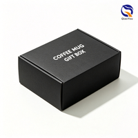 Cajas de Envío al por Mayor de 9x6x2, Caja de Cartón Corrugado Negra Resistente de Pared Simple para Entrega de Paquetes Pequeños