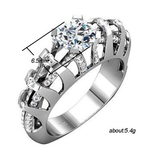 Geometric Openwork Ring for Women Creative Fashion Party Finger Accessory Gift - Product Image 5