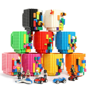 Niños Adultos Taza de café Novedad DIY Bloques de construcción Material ABS 350ml para cumpleaños Fiestas de Navidad Al azar 1 paquete incluido - Product Image 4