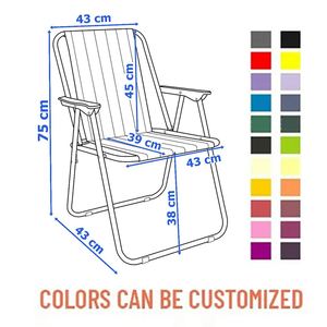 Chaise de plage pliable légère pour le camping en plein air, le pique-nique, la pêche, portable - Product Image 3