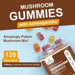 我的工厂定制8合1免疫支持抗氧化认知增强能量平衡蘑菇软糖阿育瓦甘达酶 - Product Image 4