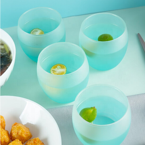 Personalised Vintage Coloured Water Milk <b>Drinking</b> Cups Home Wedding Frosted Sublimation Beverage Glass <b>Tumbler</b> - Product Image 3