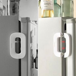 Baby Child Safety Refrigerator Door <b>Lock</b> <b>with</b> Security <b>Cable</b>-Quick Install Modern Simplicity Design ABS+POM Material JY Brand - Product Image 2