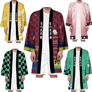 32 Estilos de Camisetas de Anime para Hombre, Demon Slayer, Kamado Nezuko, Kanroji Mitsuri, Ropa Yukata, Haori, Kimono, Capa Larga - Product Image 1