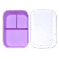 Portable étanche 3 compartiments école micro-ondes enfants boîte à lunch isolée sans Bpa Silicone Bento boîte à lunch