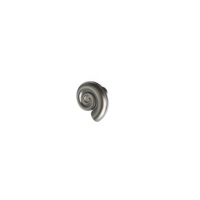ISILINE Bouton de meuble en laiton massif nickel noir satiné, poignée de tiroir spirale à trou unique pour quincaillerie de meubles