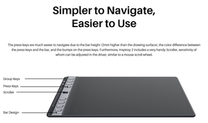 Huion Inspiroy <span class=keywords><strong>2</strong></span> H1061P Tablet Gambar Digital Tanpa Kertas untuk Desainer - Product Image 2