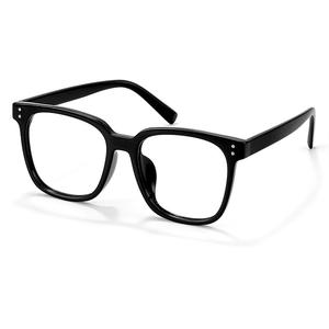 Montures de lunettes de style coréen TR90 à monture noire, rectangulaires, monture complète, anti-UV pour hommes, 1122, origine Danyang - Product Image 1
