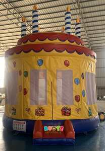 Castillo inflable de rebote para pastel de cumpleaños, Castillo para saltar - Product Image 3