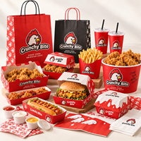 Boîte d'emballage en carton ondulé personnalisée avec logo pour ailes de poulet frites, boîte à pizza en papier, boîte d'emballage alimentaire personnalisée imprimée