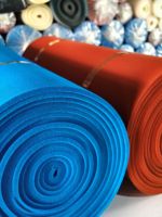 Feuilles de silicone mousse super épaisses de 15 mm, surface antiadhésive, épaisseur personnalisée, coussinets en éponge bleue pour presse à chaud