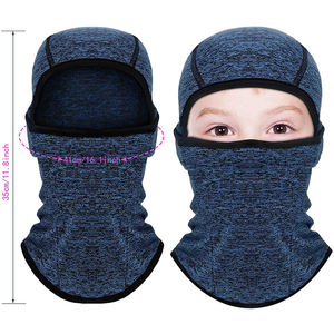 Pasamontañas de esquí transpirable para niños y niñas, equipo de cabeza para montar a prueba de viento, calentador de cuello completo, venta al por mayor de fábrica, OEM - Product Image 3